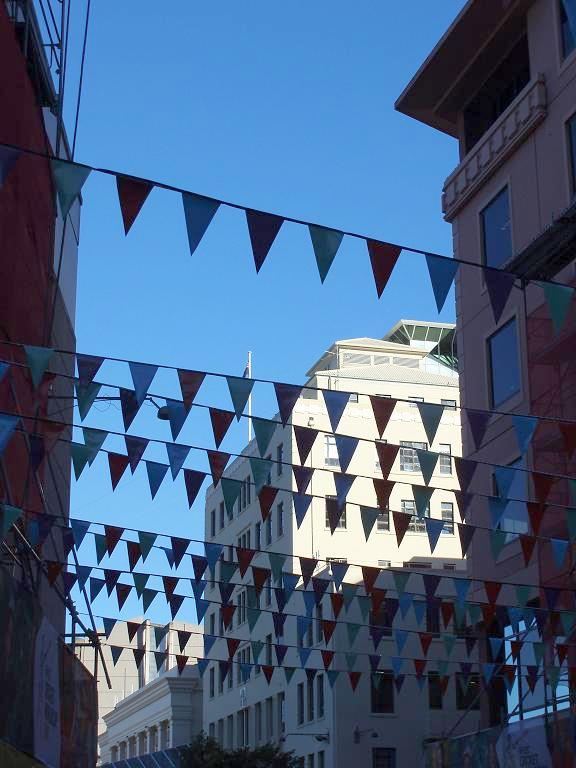 pennants in Civic Square (17 February 2015)